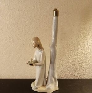 GORGEOUS Nao Made in Spain 12" Figurine Converted to Desk Lamp Fixture.
